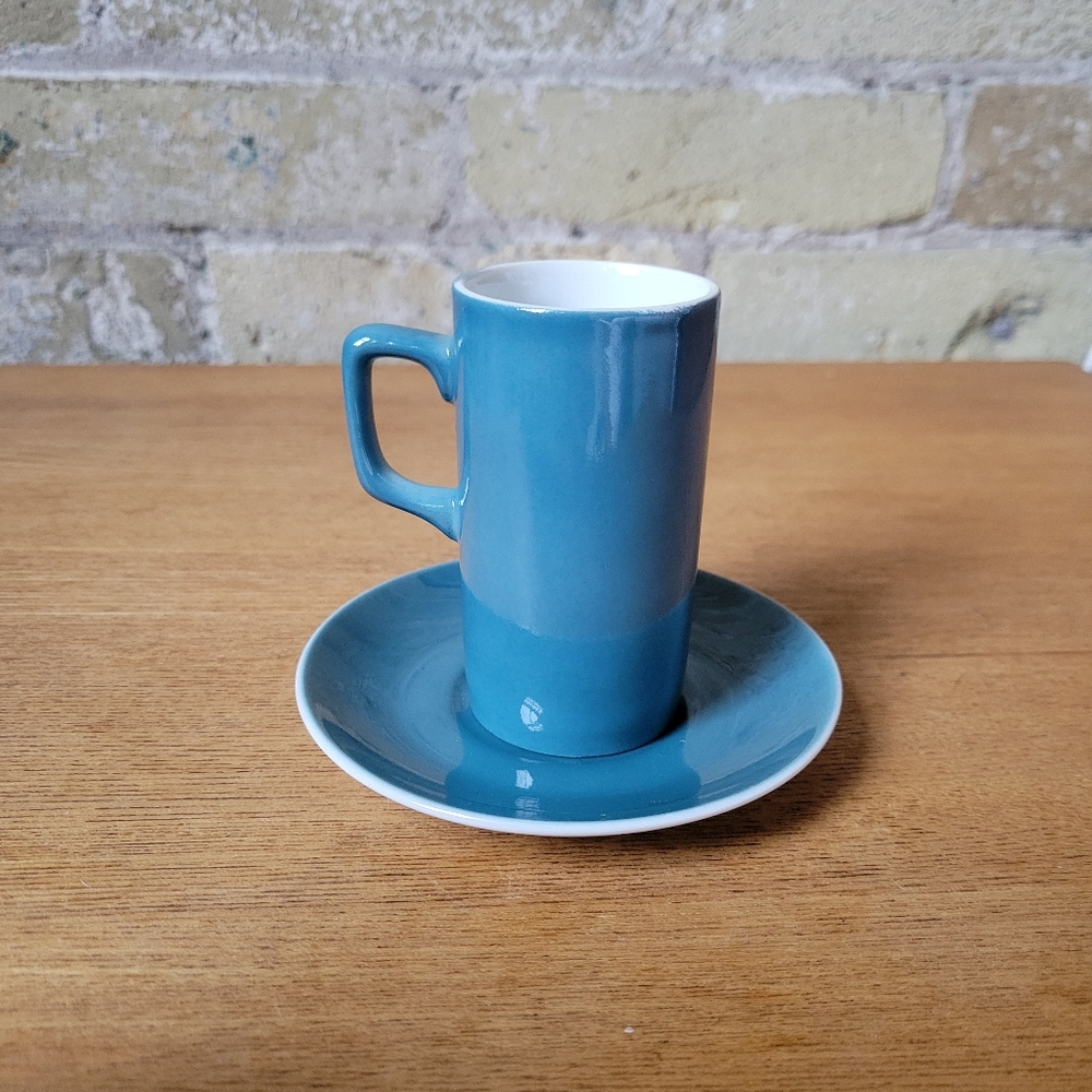 Vintage Kenji Fujita for Tackett Associates, Coffee Cup with Porcelain Saucer